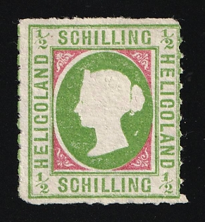 1875-85 1/2S Heligoland, German States, Germany, Berlin Reprint