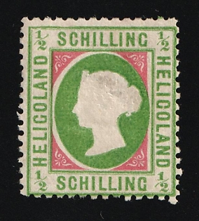 1888 1/2S Heligoland, German States, Germany, Leipzig Reprint