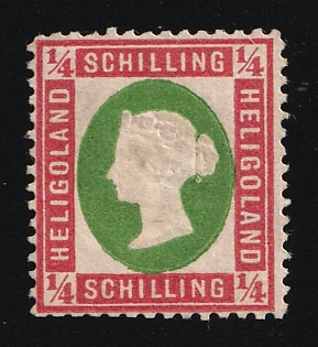 1875-85 1/4S Heligoland, German States, Germany, Berlin Reprint