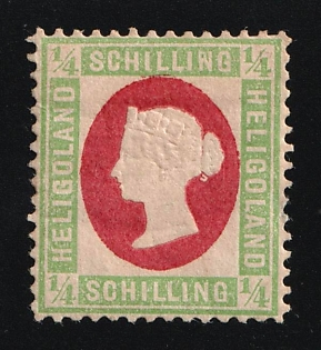 1875-85 1/4S Heligoland, German States, Germany, Berlin Reprint