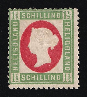 1888 1/2S Heligoland, German States, Germany, Leipzig Reprint