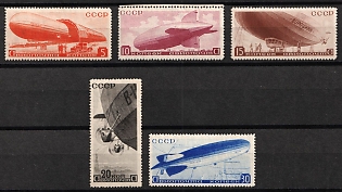 1934 The Airships of the USSR, Soviet Union, USSR, Russia, Complete Set