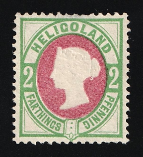 1875-85 2F/2Pf Heligoland, German States, Germany, Berlin Reprint