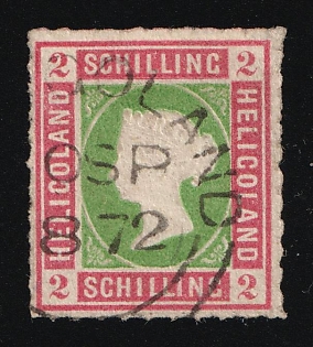 1867 2S Heligoland, German States, Germany, Signed by Lemberger