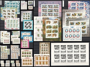 1991-95 Collection of Miniature Sheets and Complete Sheets, Russian Federation, Russia