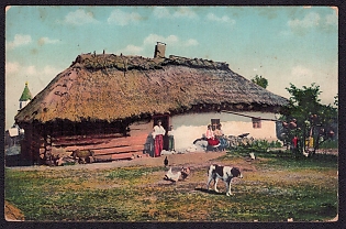1916 (14 Jan) Ukraine Related Picture, WWI Stampless Free Tariff Field Post Feldpost Postcard to Dusseldorf (Germany)