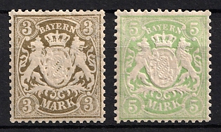 1900 Bavaria, German States, Germany, Complete Set