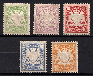 1888 - 1900 Bavaria, German States, Germany