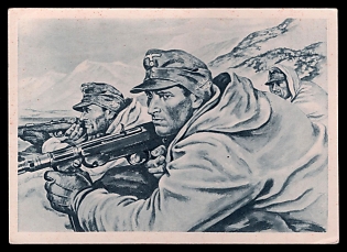 1933-1945 'Pk. Drawing War Reporter Kretschmann', Army Military, Third Reich Nazi Propaganda Postcard
