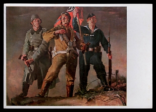 1933-1945 'Munich, House of German Art', Army Military, Third Reich Nazi Propaganda Postcard