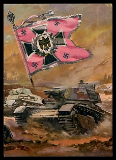 1933-1945 'Oil Painting by Viktor Mundorff, Chemnitz', Army Military, Third Reich Nazi Propaganda Postcard