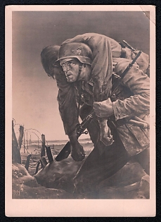 1943 'Munich. House of German Art', Army Military, Third Reich Nazi Propaganda Postcard