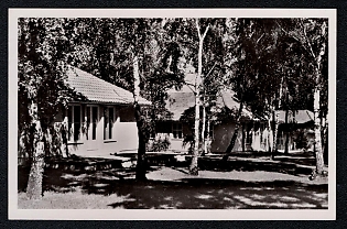 1936 'Olympic Village. Residential Houses in the Birch Forest. Official Olympic Postcard for the Benefit of the Olympic Fund', Olympic Games of 1936, Third Reich Nazi Propaganda Postcard