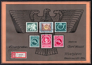 1933-1945 'German Military Cover', Rare Propaganda Private Cover on Cardboard, Third Reich Nazi Cover