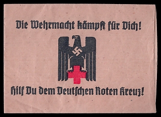1933-1945 'The Wehrmacht Fights for You! Help the German Red Cross!', Third Reich Nazi Propaganda Cover