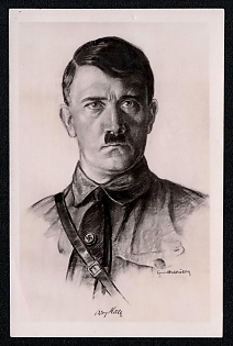 1933-1945 'Adolf Hitler', Third Reich Nazi Propaganda Postcard