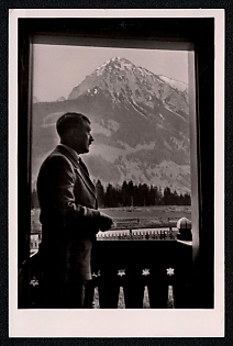 1933-1945 'The Fuhrer in His High Mountains', Hitler, Third Reich Nazi Propaganda Postcard