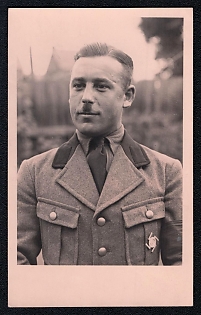 1933-1945 High-ranking military officer, Famous Nazi Personality Portrait, Third Reich Nazi Propaganda Postcard