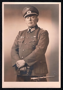 1933-1945 High-ranking military officer, Famous Nazi Personality Portrait, Third Reich Nazi Propaganda Postcard