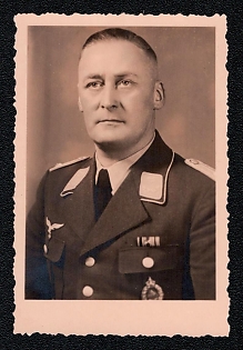 1933-1945 High-ranking military officer, Famous Nazi Personality Portrait, Third Reich Nazi Propaganda Postcard