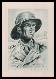 1933-1945 'The German Soldier', High Rank Military Personnel Portrait, Third Reich Nazi Propaganda Postcard