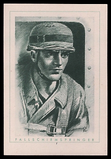 1933-1945 'The German Soldier', High Rank Military Personnel Portrait, Third Reich Nazi Propaganda Postcard