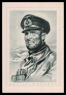 1933-1945 'The German Soldier', High Rank Military Personnel Portrait, Third Reich Nazi Propaganda Postcard