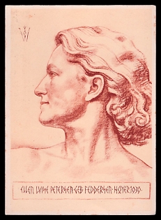 1940 'German Woman from North Schleswig', Woman Portrait, Third Reich Nazi Propaganda Postcard