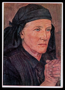 1933-1945 'German Blood Nobility All Over the World Styrian Mountain Farmer', Woman Portrait, Third Reich Nazi Propaganda Postcard