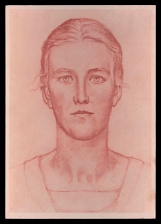 1933-1945 'German Blood Label All Over the World, Often Frisian', Woman Portrait, Third Reich Nazi Propaganda Postcard