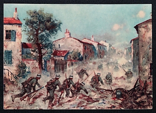 1943 'War Victims Wall Calendar', Infantry Wehrmacht Army Military, Third Reich Nazi Propaganda Postcard