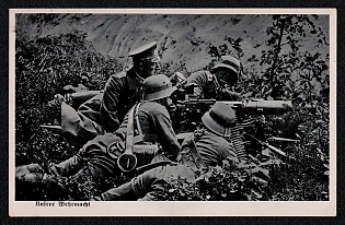 1933-1945 'Our Wehrmacht', Infantry Wehrmacht Army Military, Third Reich Nazi Propaganda Postcard