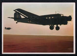 1933-1945 'Our Mediterranean Air Force', Military Aircraft Air Force Luftwaffe, Third Reich Nazi Propaganda Postcard