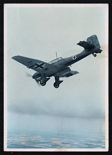 1933-1945 'Our Air Force in the Mediterranean the Junkers - Ju 87 Dive Bomber Was Used Particularly Frequently in the Mediterranean Region', Military Aircraft Air Force Luftwaffe, Third Reich Nazi Propaganda Postcard