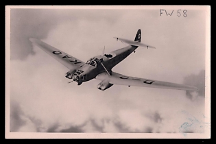 1933-1945 'Focke-Wulf Fw 58, "Consecration" Released by R. L.m.'. Military Aircraft Air Force Luftwaffe, Third Reich Nazi Propaganda Postcard