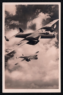 1933-1945 'Our Wehrmacht Fighter Aircraft Dornier Do 17', Military Aircraft Air Force Luftwaffe, Third Reich Nazi Propaganda Postcard