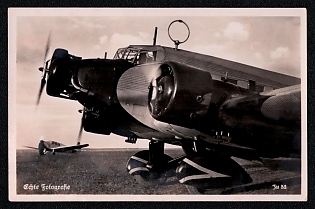 1933-1945 'Real Photography', Military Aircraft Air Force Luftwaffe, Third Reich Nazi Propaganda Postcard