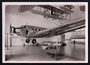 1931-1932 'German Museum Munich Large Commercial Aircraft Junkers - Ju 52/3 M, 1931/32', Military Aircraft Air Force Luftwaffe, Third Reich Nazi Propaganda Postcard