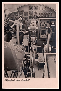 1933-1945 'Driver's Cab of a "Grinkel"', Air Forces Wehrmacht Military Army, Third Reich Nazi Propaganda Postcard