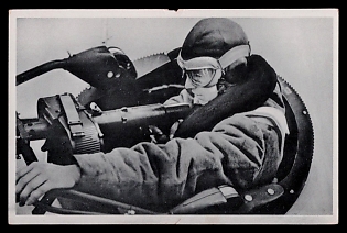 1933-1945 'Our Luftwaffe Rifleman in the M.g. Ring of a Fighter Aircraft', Air Forces Wehrmacht Military Army, Third Reich Nazi Propaganda Postcard