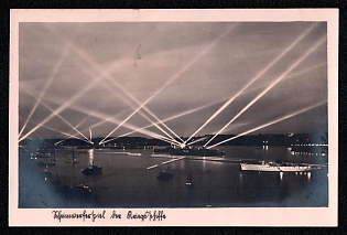 1940 'Light Monster Game of Warships', Navy Ships Deutsche Marine, Third Reich Nazi Propaganda Postcard