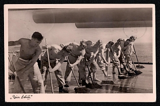 1941 'Pure Ship', Sailors Navy Ships Deutsche Marine, Third Reich Nazi Propaganda Postcard
