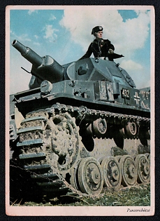1933-1945 'Tank Guards', Tank Armored Forces Panzerwaffe, Third Reich Nazi Propaganda Postcard