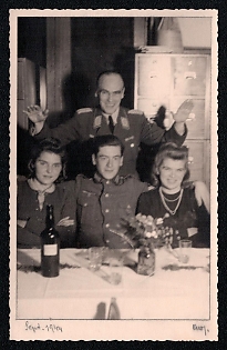 1944 Sept, Soldiers and Civils, Third Reich Nazi Propaganda Postcard