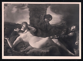 1933-1945 'Munich. House of German Art. Raffael Schuster-Woldan Life', Nude Art, Third Reich Nazi Propaganda Postcard