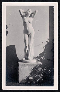 1933-1945 'Statue of a Woman', Nude Art, Third Reich Nazi Propaganda Postcard