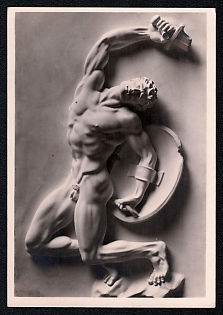 1933-1945 'Arno Breker: Victim', Nude Art, Third Reich Nazi Propaganda Postcard