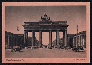 1933-1945 'The Brandenburg Gate', Architecture, Third Reich Nazi Propaganda Postcard