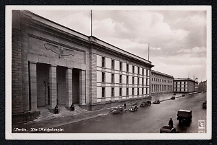 1933-1945 'Berlin. The Reich Chancellery', Architecture, Third Reich Nazi Propaganda Postcard