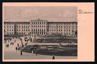 1938 'Vienna, Schonbrunn Palace', Architecture, Third Reich Nazi Propaganda Postcard